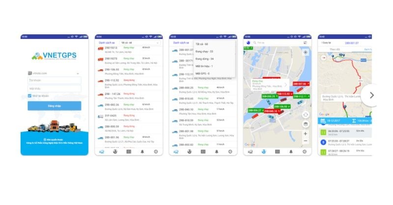 Ứng dụng VNETGPS trên điện thoại di động giúp theo dõi vị trí và lịch sử di chuyển của xe ô tô