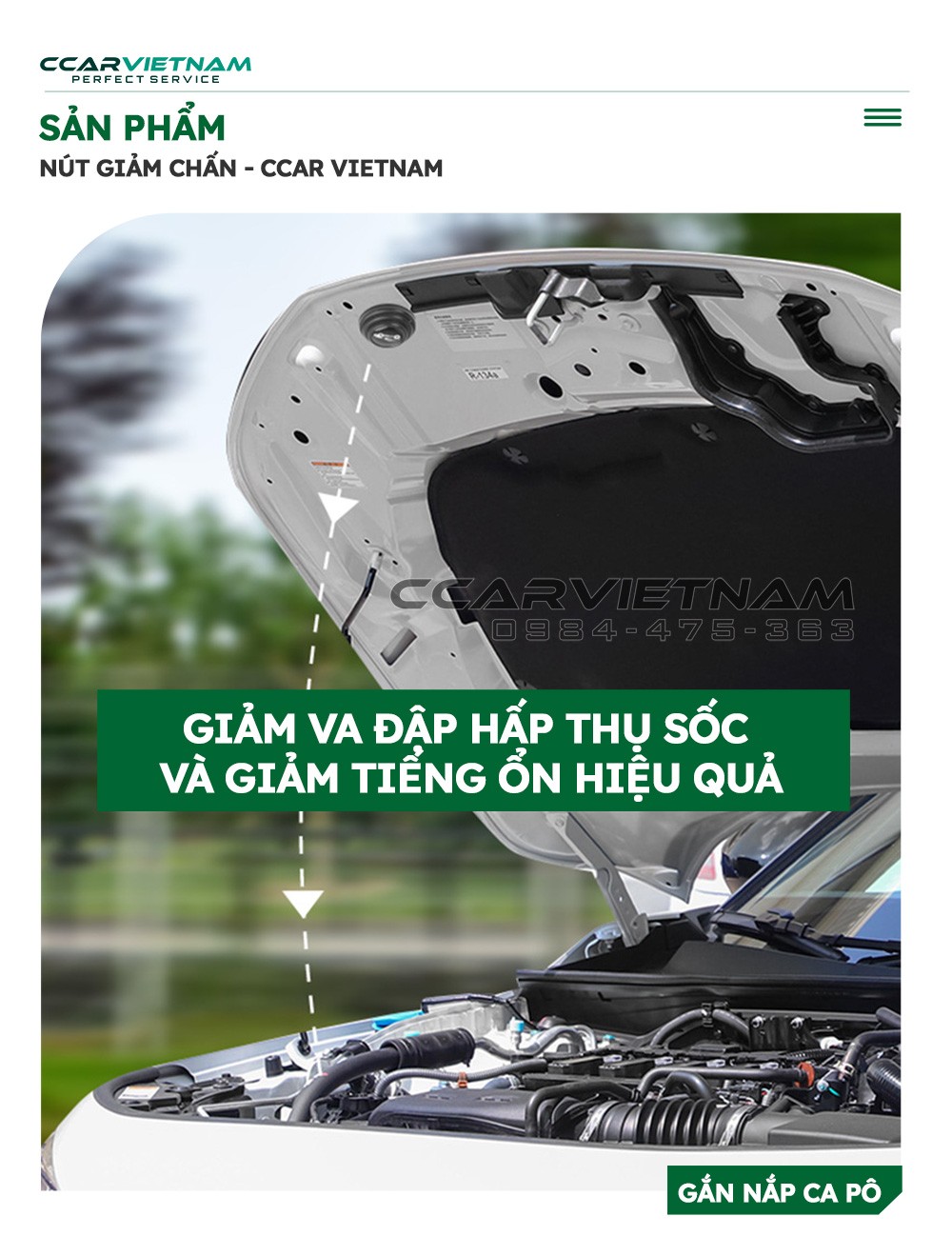 Bộ nút cao su giảm chấn cho cửa xe ô tô với thiết kế đa năng