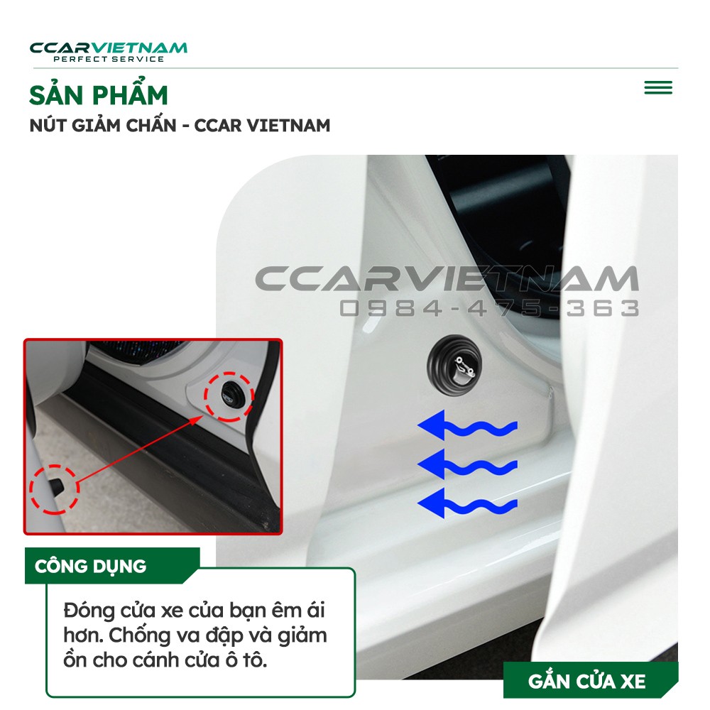 Cận cảnh nút cao su giảm chấn cho cửa xe ô tô khi nén
