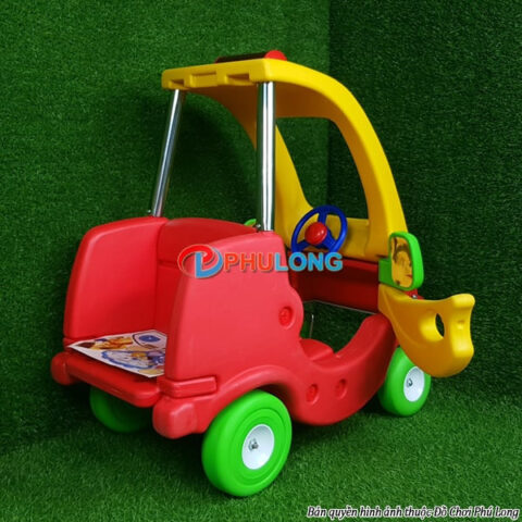 xe ô tô chòi chân 4 bánh cho bé PL2603 màu đỏ nội thất