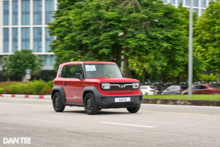 VinFast VF 3 đi được tối đa 210km sau mỗi lần sạc đầy