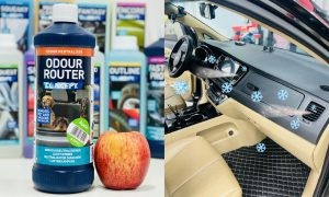 Dung dịch khử mùi ô tô hương táo mang lại không gian dễ chịu khi tự chăm sóc xe ô tô