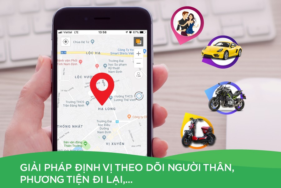 Giải pháp định vị xe máy và ô tô mini siêu nhỏ gọn
