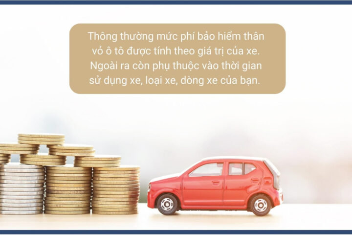 Phí bảo hiểm thân vỏ xe ô tô được tính dựa trên nhiều yếu tố