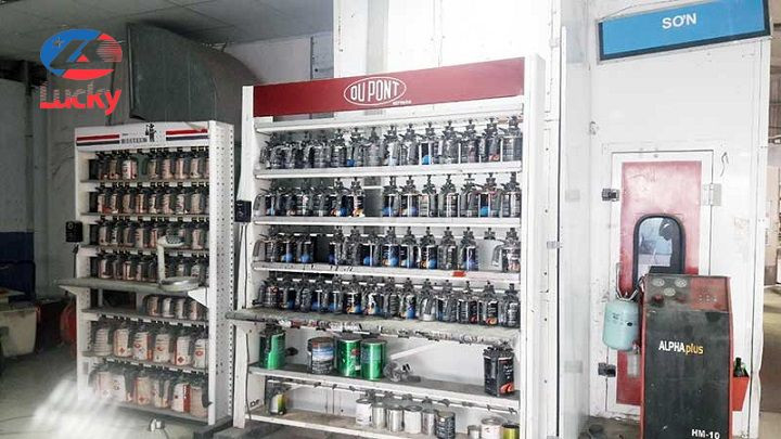 Các loại sơn ô tô phổ biến được sử dụng trong quy trình sơn xe ô tô chuyên nghiệp