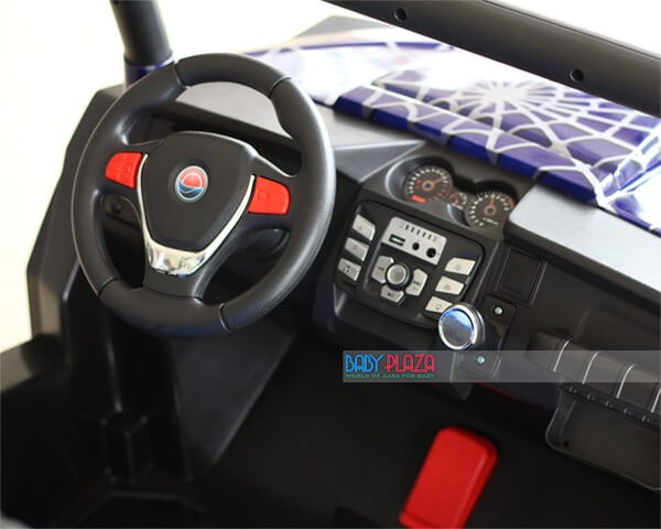 Vô lăng ô tô điện 2 chỗ ngồi cho bé 2588