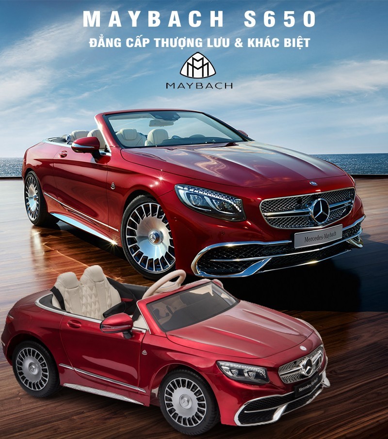 Xe ô tô điện trẻ em Mercedes Maybach S650 được hãng kiểm duyệt và cấp phép lưu hành