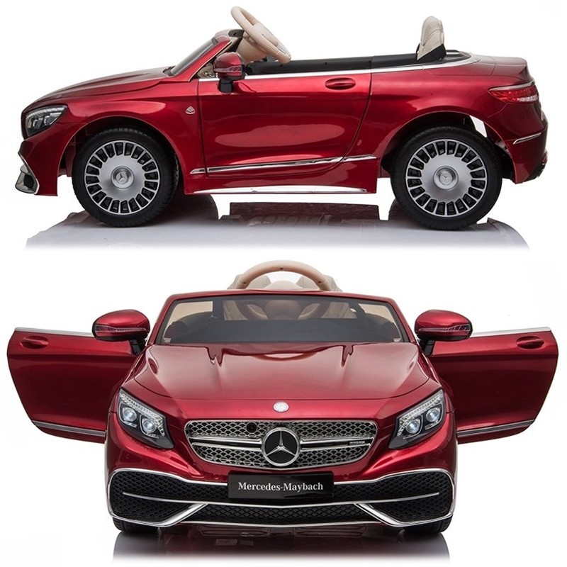Hai cánh cửa mở như xe thật của xe ô tô điện trẻ em Mercedes Maybach S650