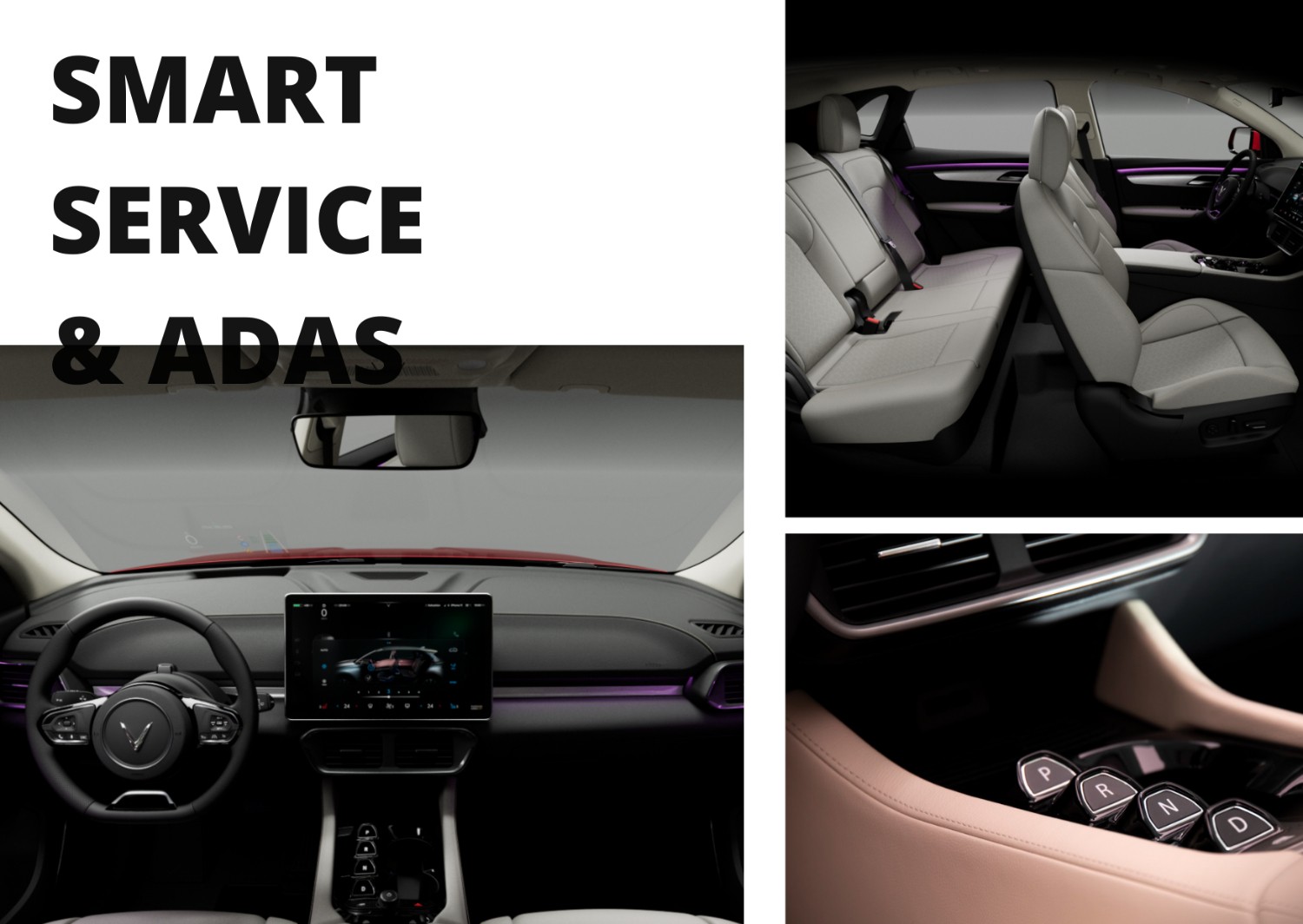 Màn hình HUD và hệ thống Smart Service trên xe ô tô SUV mới VinFast VF 8