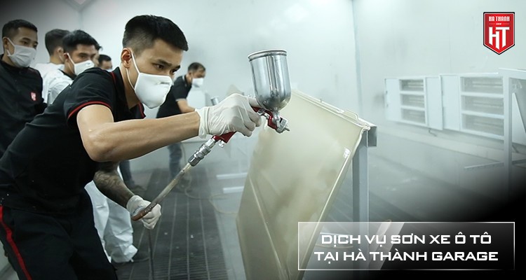Quy trình sơn đổi màu xe ô tô chuyên nghiệp tại garage uy tín