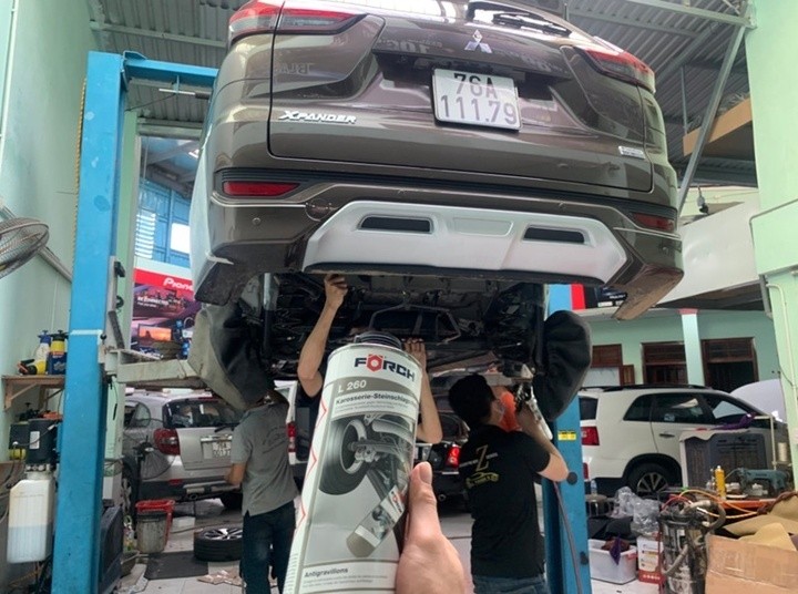 Tổng quan về gầm xe ô tô sau khi ứng dụng dung dịch phủ gầm 3M