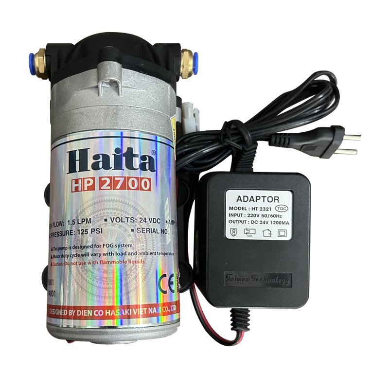 Bơm phun sương Haita HP 2700 kèm nguồn, thích hợp để làm mát khu vực để xe ô tô mini giá rẻ.