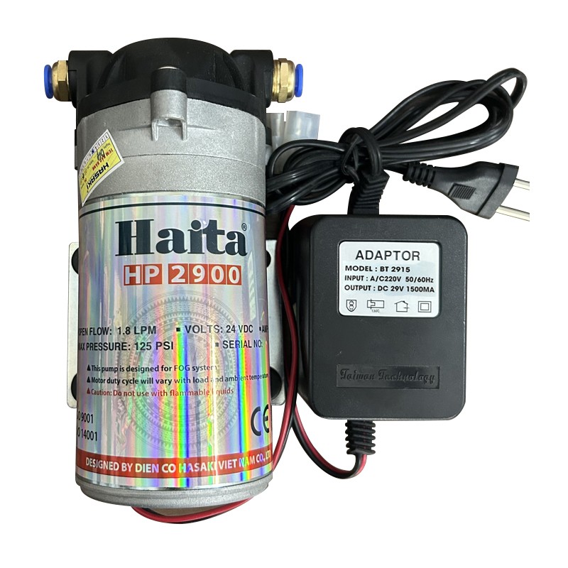 Bơm phun sương HP2900 hoạt động êm ái, hỗ trợ làm mát không gian nơi cất giữ xe ô tô mini giá rẻ.