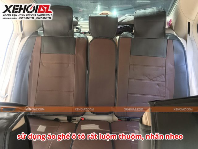 Sử dụng áo ghế ô tô rất luộm thuộm và kém thẩm mỹ