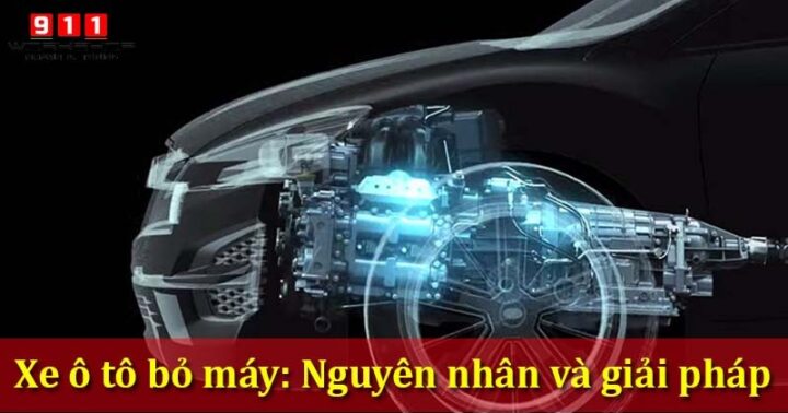 Kỹ thuật viên Sài Gòn Xe Hơi kiểm tra và sửa chữa động cơ xe ô tô bị bỏ máy chuyên nghiệp