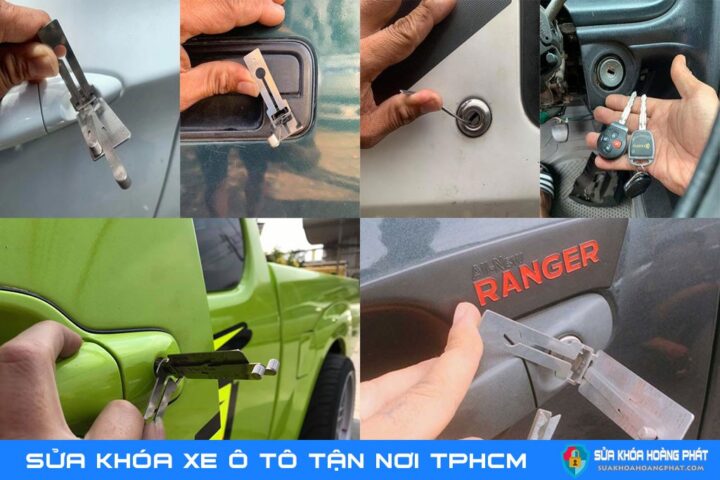Sửa xe ô tô tại nhà TPHCM chuyên nghiệp đang kiểm tra động cơ xe
