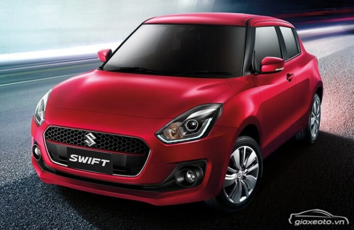 Hình ảnh xe Suzuki Swift màu vàng, vẻ đẹp đô thị trẻ trung.