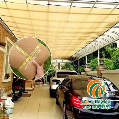 tấm lưới che nắng xe ô tô màu be bảo vệ nội thất