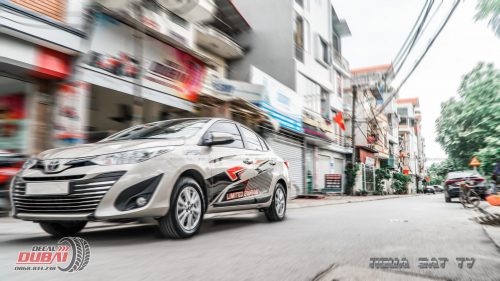 Thiết kế tem dán sườn xe ô tô Vios cá tính, nổi bật