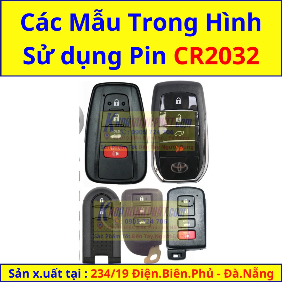 Hướng dẫn thay pin CR2032 cho chìa khóa thông minh xe ô tô Vios Innova của Toyota
