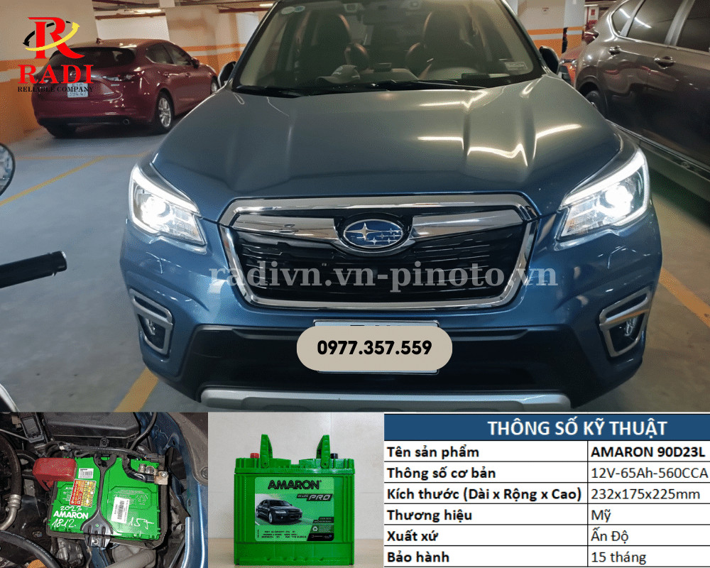 Thay ắc quy xe Subaru