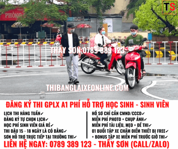 thi bang lai xe may a1 quan 9