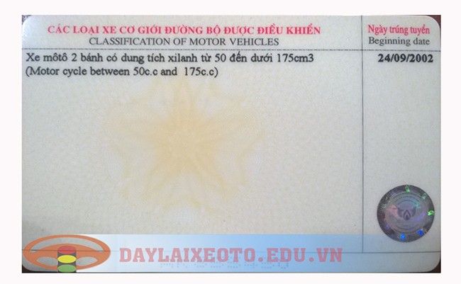Quy trình thi bằng lái xe máy A1 cho người đã có giấy phép lái xe ô tô