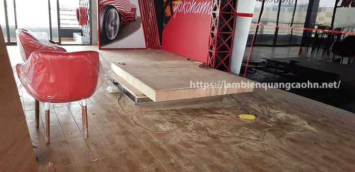 Chi tiết đèn chiếu sân khấu showroom trưng bày xe ô tô