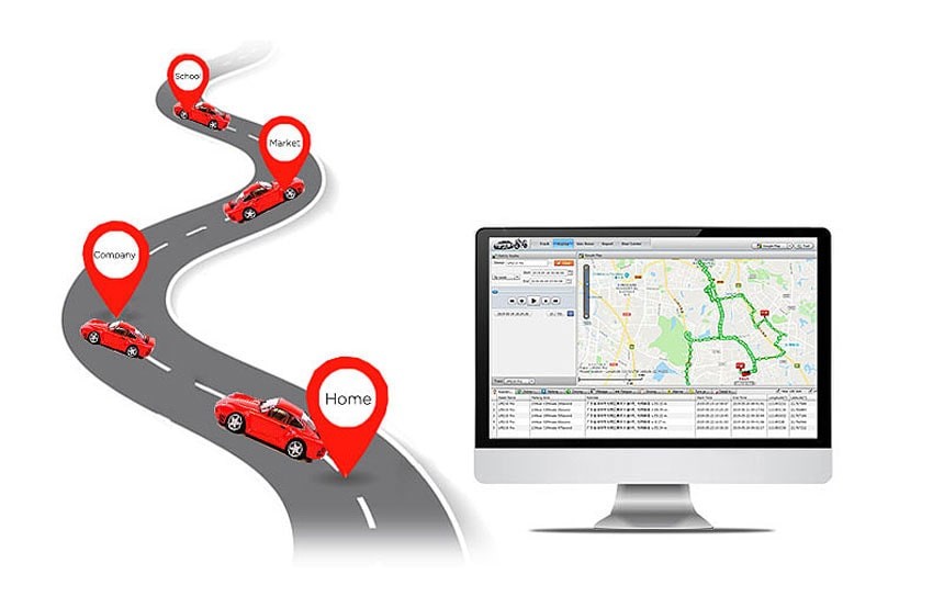 Thiết bị định vị GPS PT05 giá rẻ hiển thị vị trí xe trên bản đồ