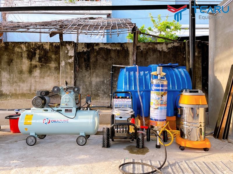 Thiết bị máy nén rửa xe ô tô chuyên dụng, thiết yếu cho các trung tâm chăm sóc xe