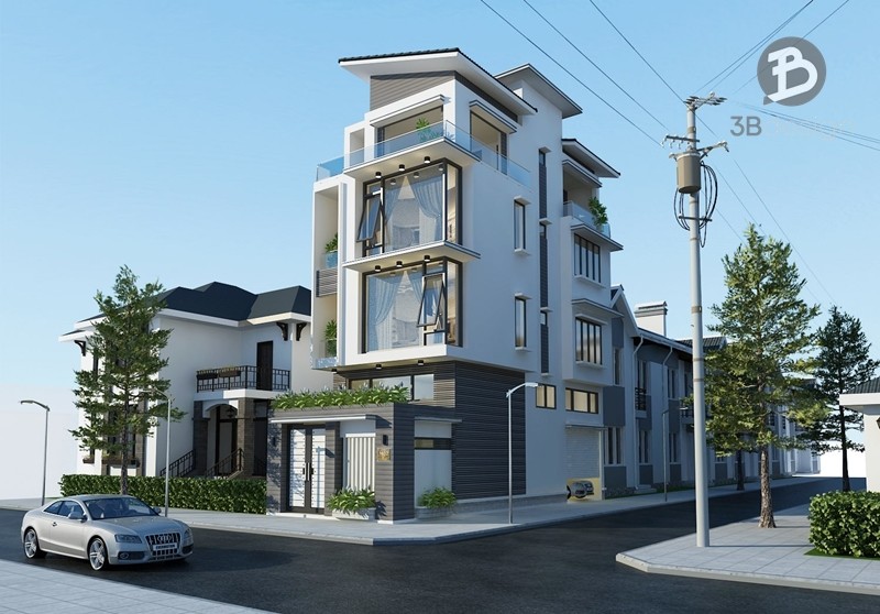 Thiết kế nhà phố với không gian rộng lớn