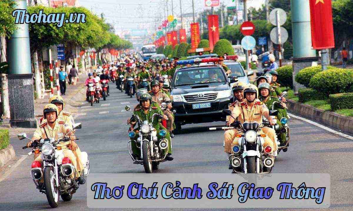 Tranh vẽ chú cảnh sát giao thông và xe cảnh sát, biểu tượng của sự an toàn giao thông