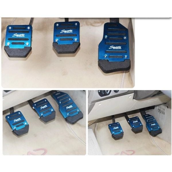 Bộ đệm chân côn phanh ga số sàn màu đỏ nổi bật