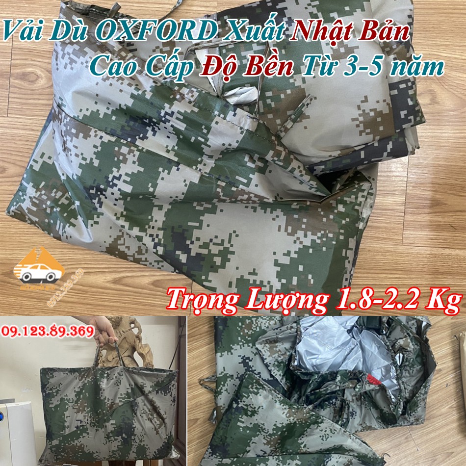 Mẫu vải dù Oxford siêu bền được sử dụng cho bạt phủ xe ô tô 5 chỗ, chống chịu thời tiết khắc nghiệt