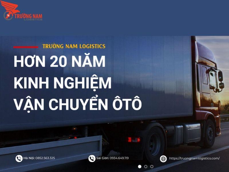 Hình ảnh xe tải của đơn vị vận chuyển, thể hiện sự chuyên nghiệp và kinh nghiệm
