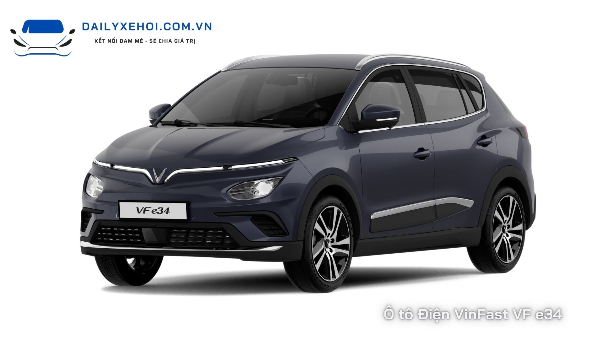 Tổng thể ngoại thất phía trước của xe ô tô điện VinFast VF e34