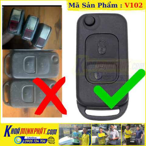 Các loại vỏ chìa khóa remote cho xe ô tô Mercedes Sprinter