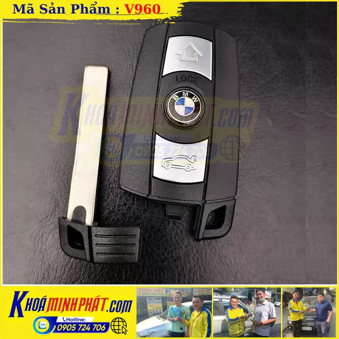 Chi tiết vỏ chìa khóa thông minh BMW, thiết kế tinh xảo