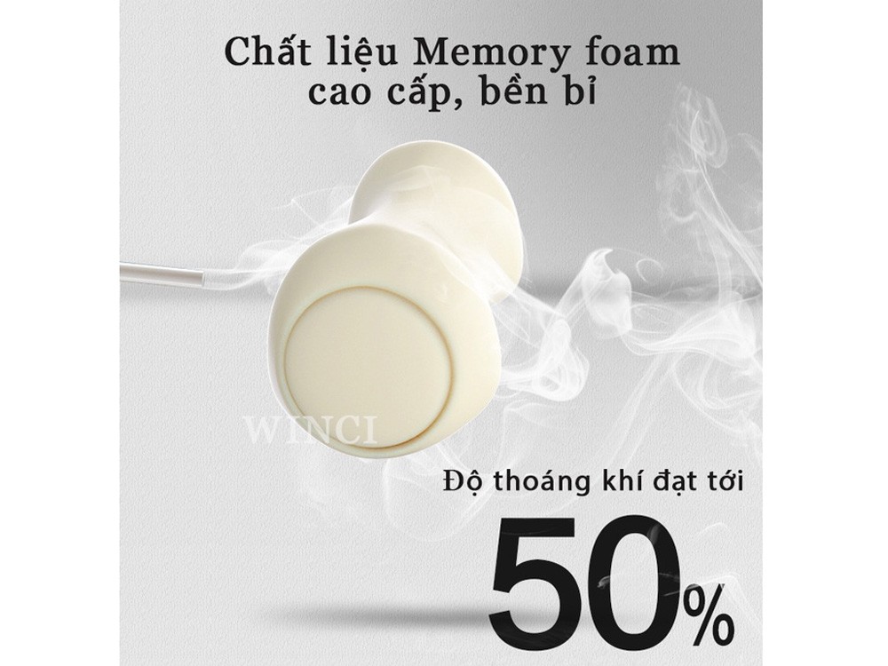 Gối massage xe ô tô Winci CCW-C003 sử dụng chất liệu cao su non thiên nhiên an toàn với sức khỏe người dùng