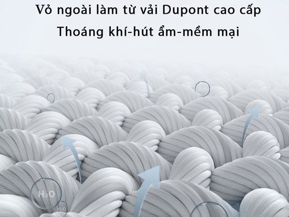 Vỏ gối massage xe ô tô Winci CCW-C003 làm từ chất liệu Dupont thoáng khí và mềm mịn