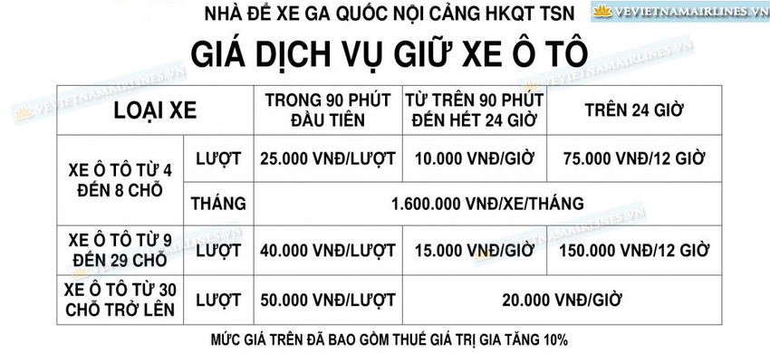 wlc gui xe oto qua dem san bay tan son nhat