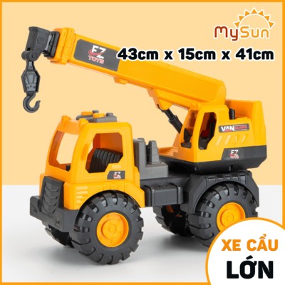 Xe cần cẩu đồ chơi loại to cỡ lớn, mang đến trải nghiệm chơi chân thực
