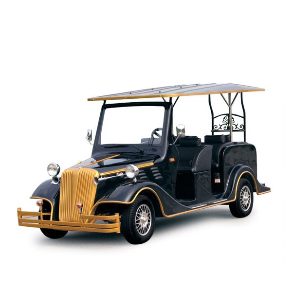 Xe ô tô dáng cổ điển LVTONG LT-S6.FA màu vàng đen quý phái