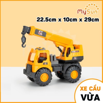 Xe máy cần cẩu đồ chơi MySun, kích thích trí tưởng tượng của bé