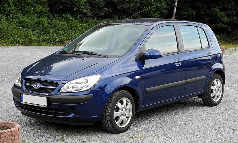 Hình ảnh Hyundai Getz, một trong những xe ô tô giá dưới 150 triệu đáng cân nhắc