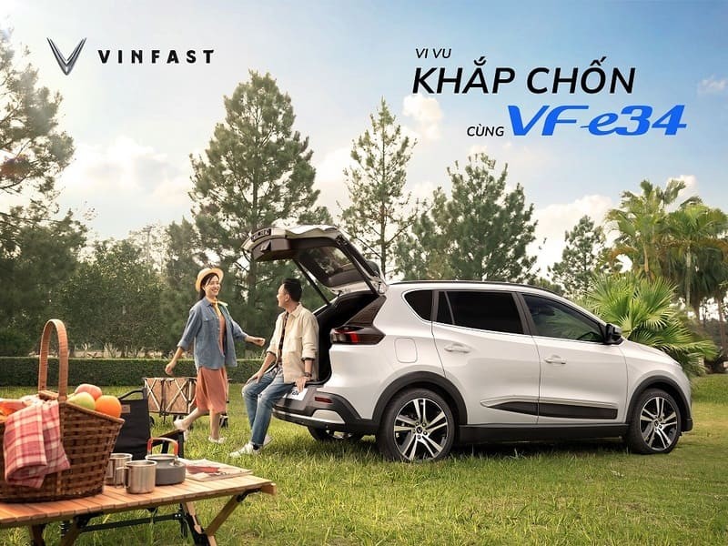 Đánh giá xe ô tô VinFast VF e34 với các gói thuê pin hấp dẫn