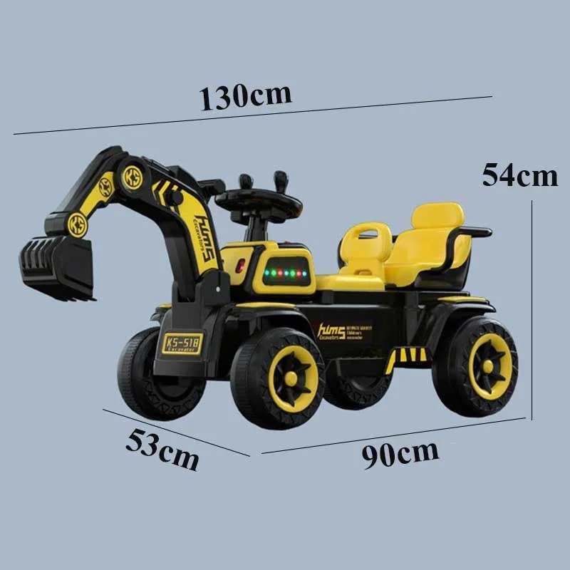 Thông số kỹ thuật chi tiết về kích thước xe máy múc ô tô điện trẻ em K5-518