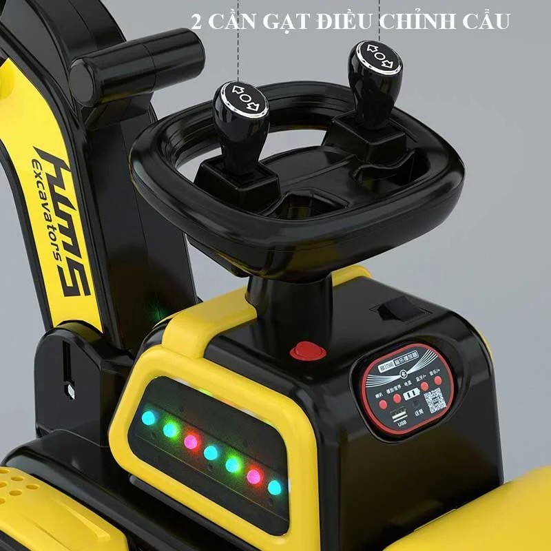 Chất liệu nhựa nguyên sinh ABS cao cấp của xe máy múc ô tô điện trẻ em K5-518