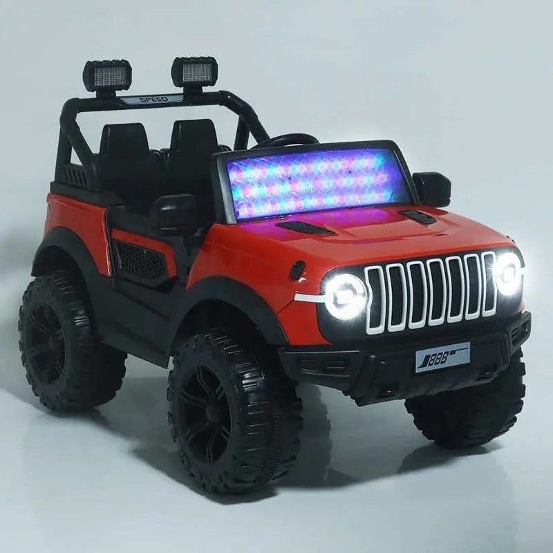 Hệ thống đèn LED bắt mắt của xe ô tô điện trẻ em J888 Jeep