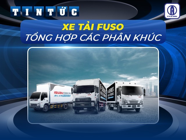 Hình ảnh minh họa các loại xe ô tô tải, cụ thể là dòng xe tải Fuso